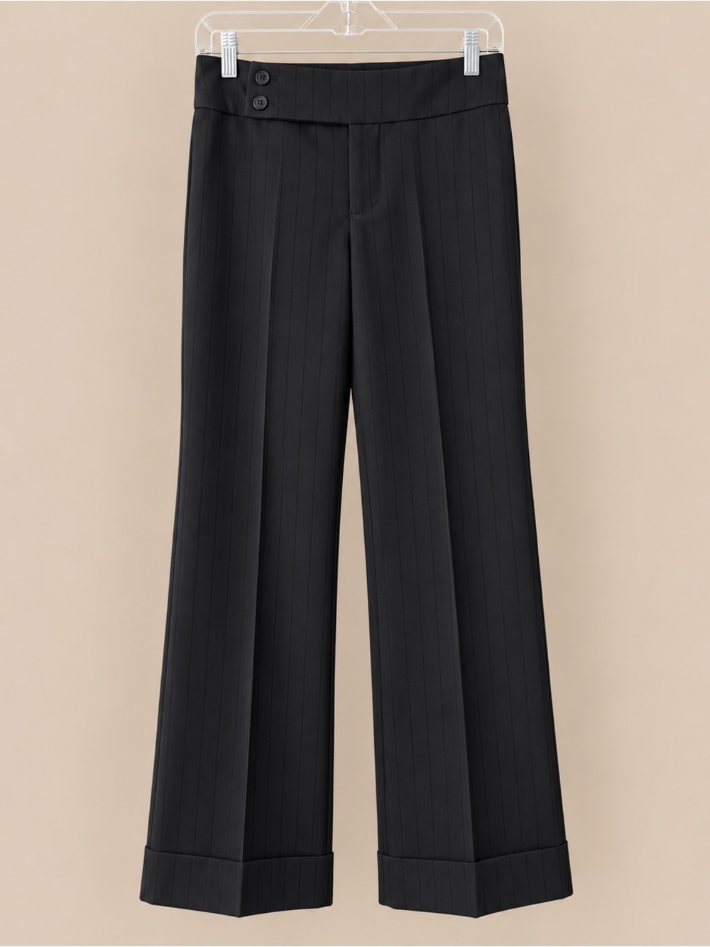 Y2K Vintage Corporate Chic Pinstripe Low Rise 6